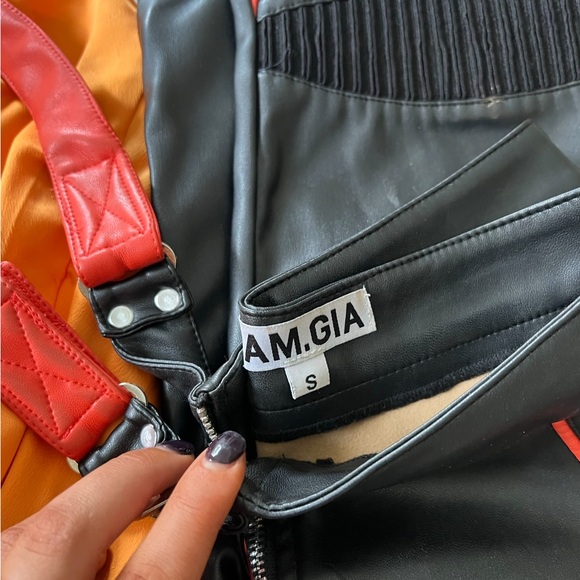 I am gia Octavia bicolor leather pants - Picture 4 of 4